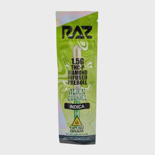 RAZ THC-P 1.5G DIAMOND PRE ROLLS 30CT/BOX | ALIEN COOKIES (I)