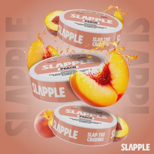 SLAPPLE 2MG NICOTINE GUM 5PK | PEACH