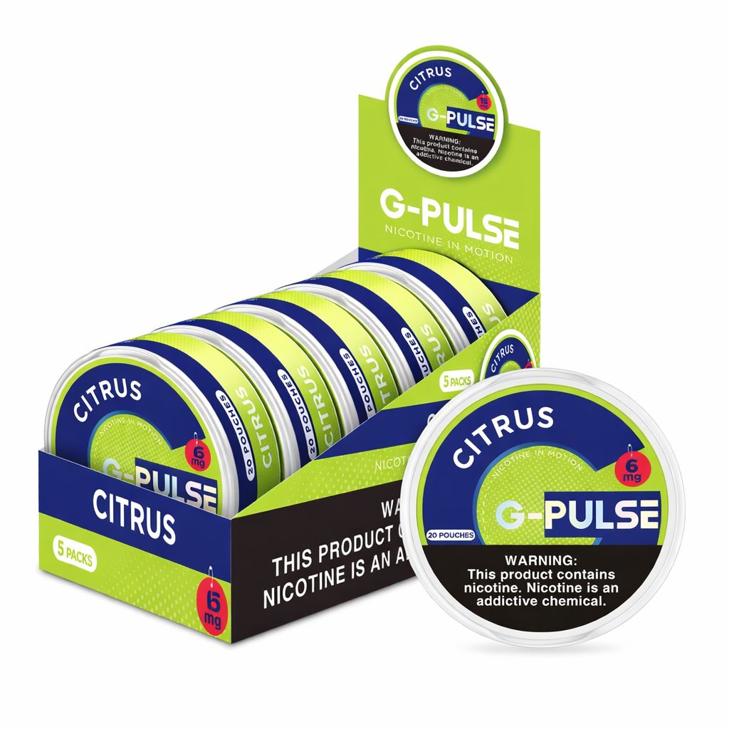 G-PULSE 6MG NICOTINE POUCHES | CITRUS