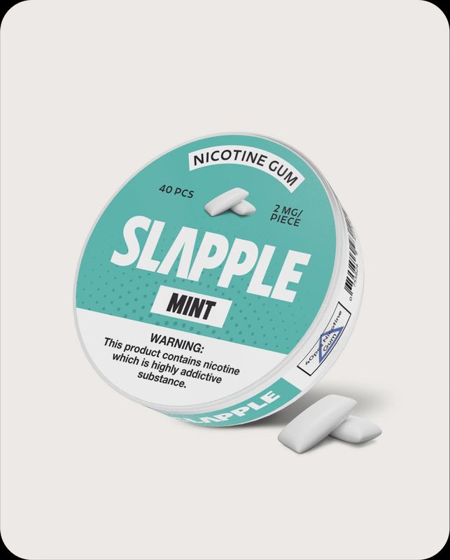 SLAPPLE 2MG NICOTINE GUM 5PK | MINT