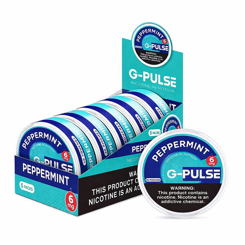 G-PULSE 6MG NICOTINE POUCHES | PEPPERMINT