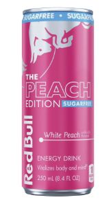 THE WHITE PEACH SUGAR FREE RED BULL ENERGY DRINK  8oz