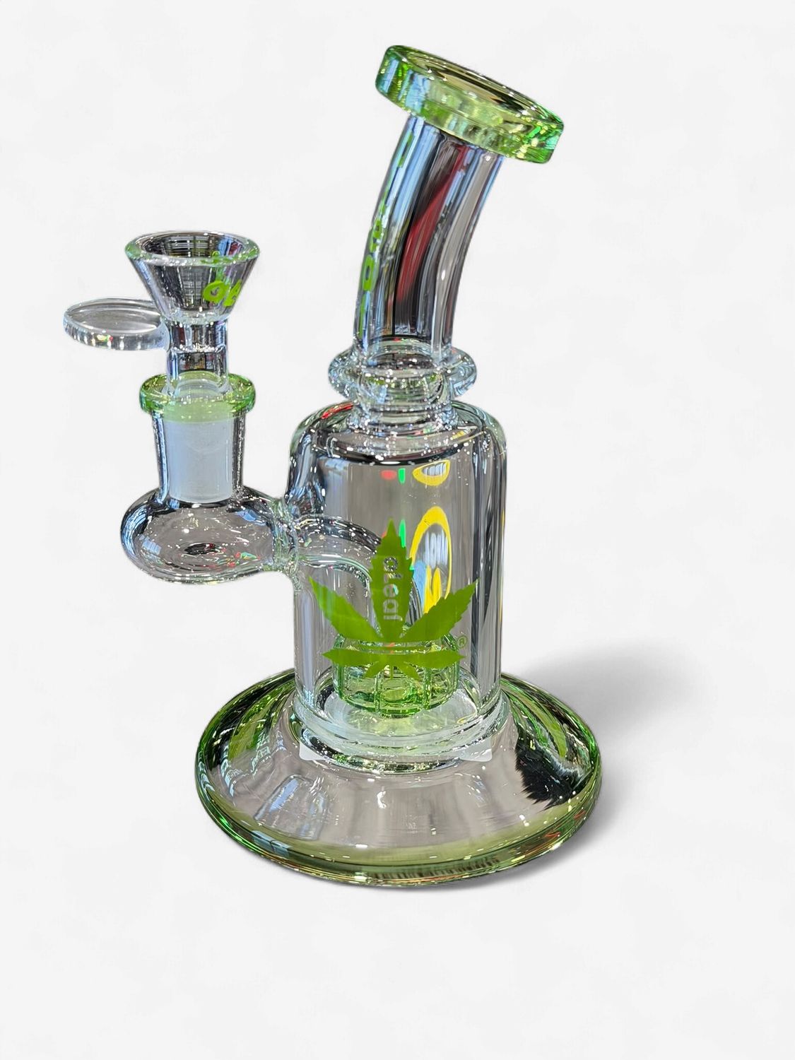 ALEAF 6" LOOKING GLASS WATERPIPE AL2095, Colour: Green