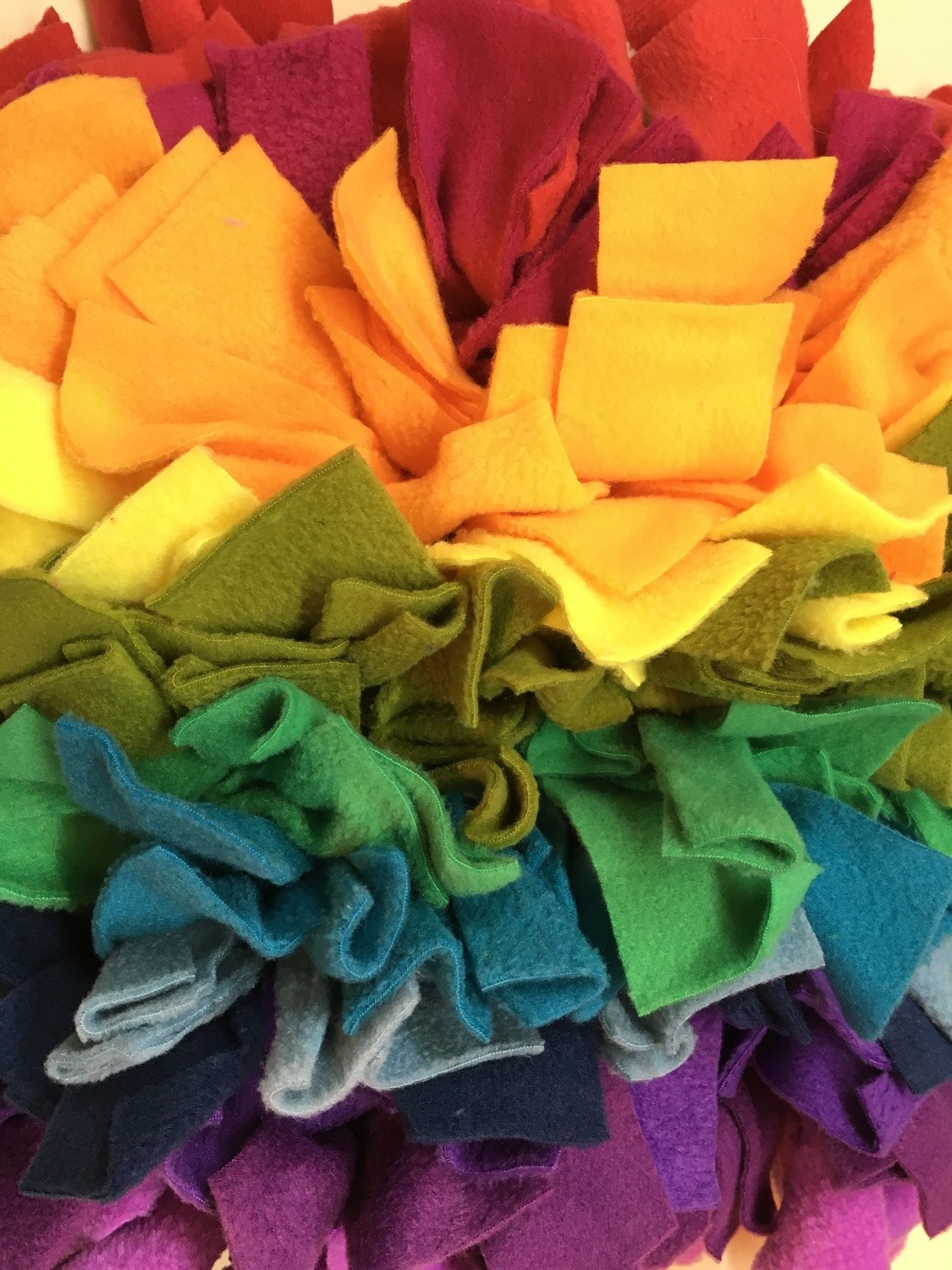 Snuffle Mat - Level 1 (12" x 12"), Color Option: RAINBOW