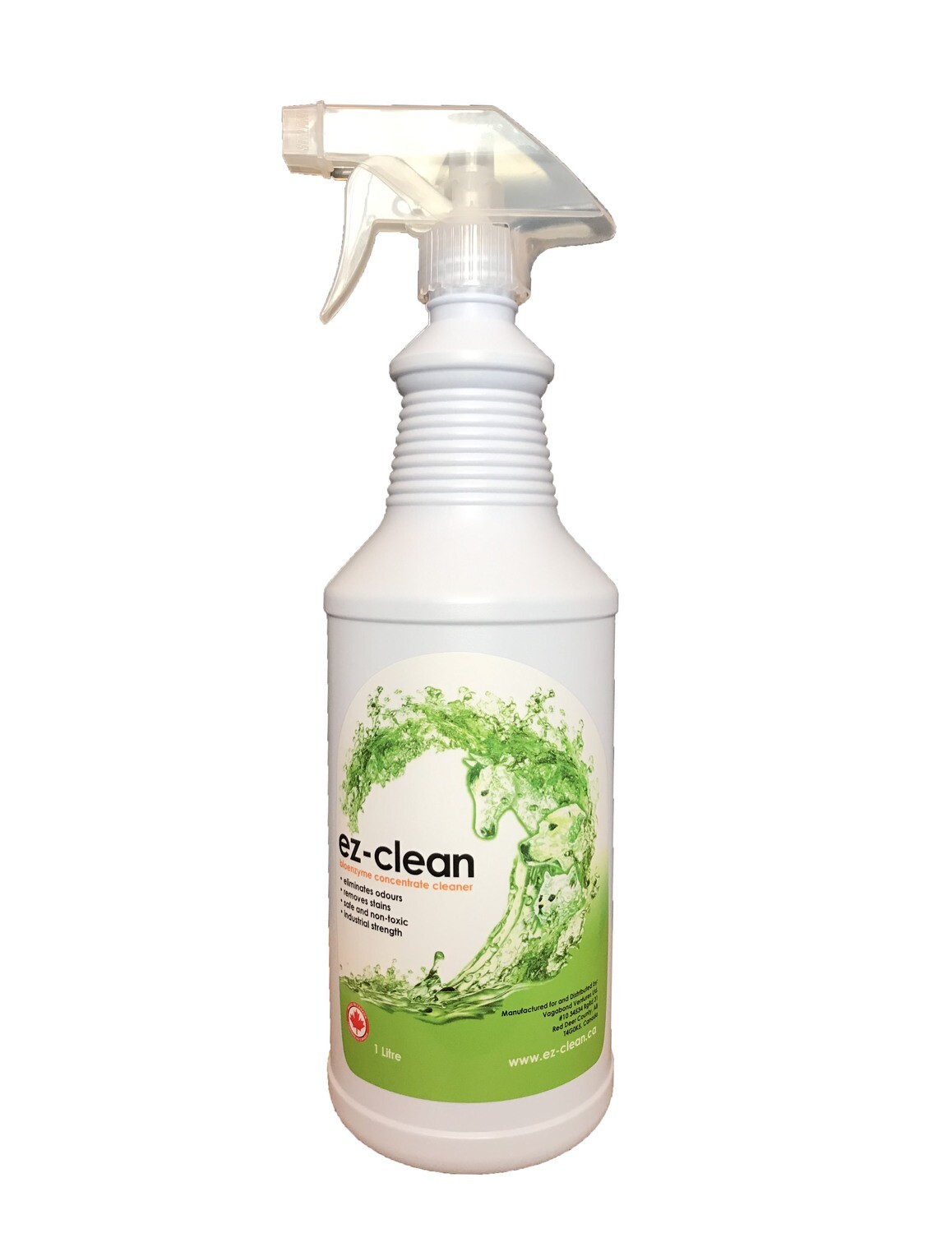 EzClean Concentrated Bioenzyme, Indoor/Outdoor Odor Remover (1 L Spray)