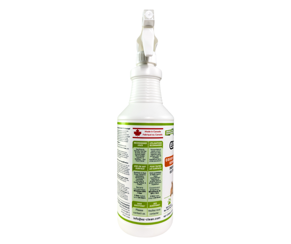 Ez-Clean Concentrated Bioenzyme, Indoor/Outdoor Odour Remover (1 L Spray)
