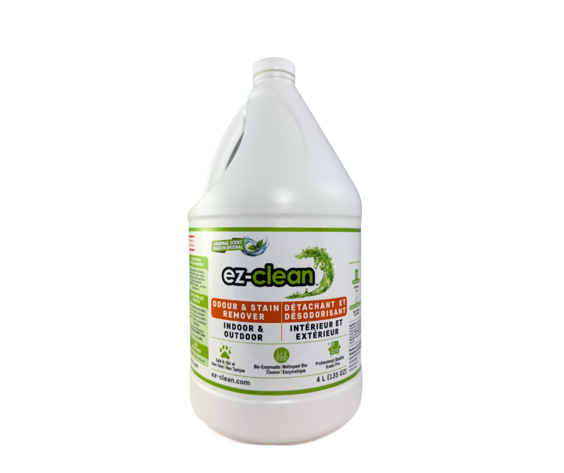 Ez-Clean Concentrated Bioenzyme, Indoor/Outdoor Odour Remover (4 L Jug)