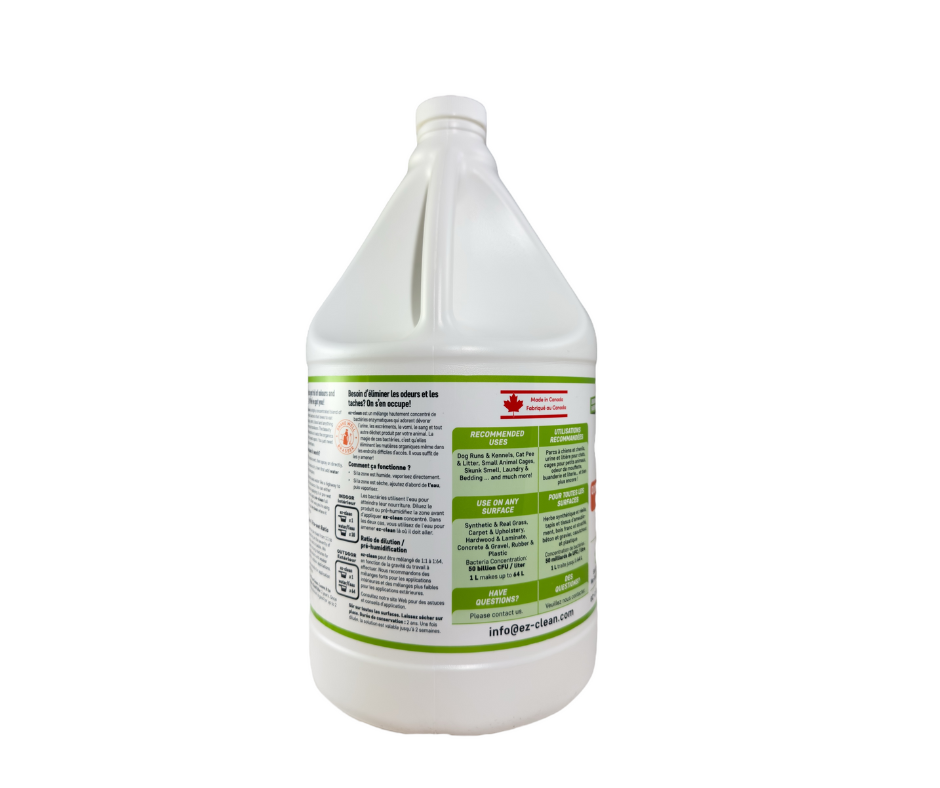 Ez-Clean Concentrated Bioenzyme, Indoor/Outdoor Odour Remover (4 L Jug)