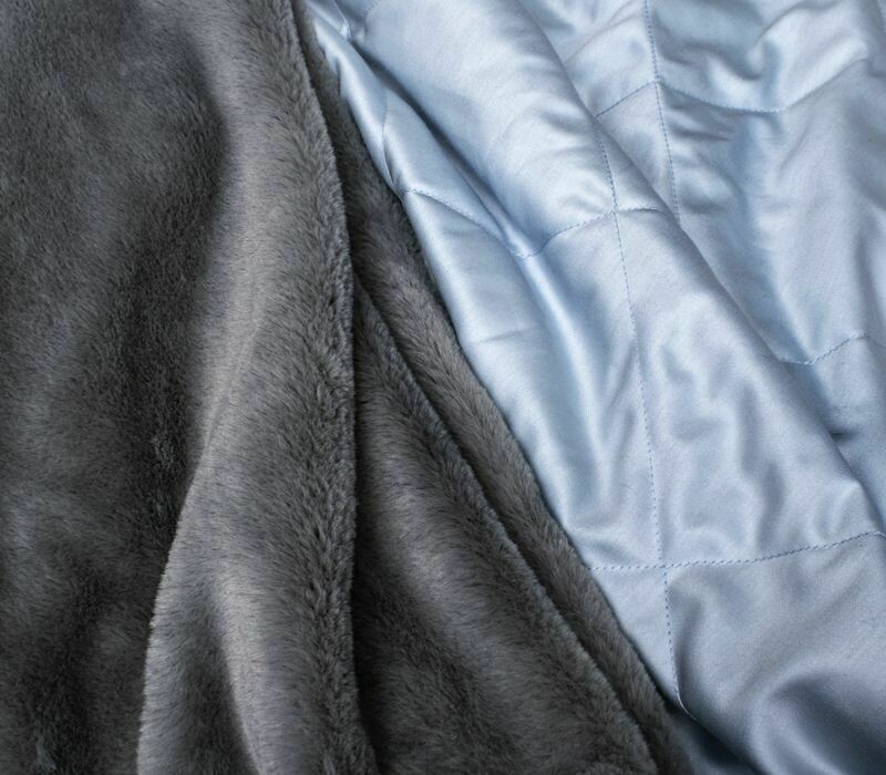 ПЛЕД меховой FROST GRAY.