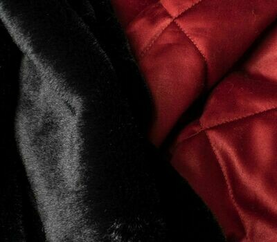 ПЛЕД меховой BLACK RUBY