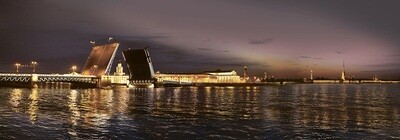 Ночной Петербург.
Х 5 &quot;Люкс&quot;фотообои&quot;ТП&quot;.
8 листов, размер 388 х 136 см