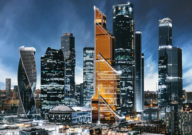Москва-Сити.
Х 5 &quot;Люкс&quot;фотообои&quot;ТП&quot;.
9 листов, размер 291 х 204 см