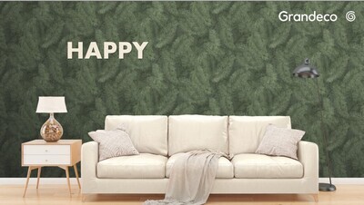 HAPPY.
Артикул: R1320xx, R1321xx.
Обои горячего тиснения на флизелиновой основе.
Размер: 1,06 х 10,05м