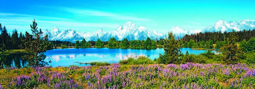 Прекрасная панорама. Фотообои, панорама. Размер: 388х136  см.