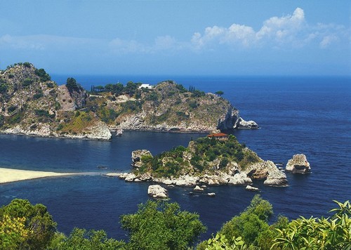Сицилия. Фотообои с видом моря. Размер: 272х194см.