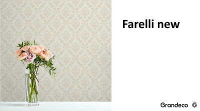 Farelli.
Артикул: А668xx.
Обои горячего тиснения на флизелиновой основе.
Размер: 1,06 х 10,05м