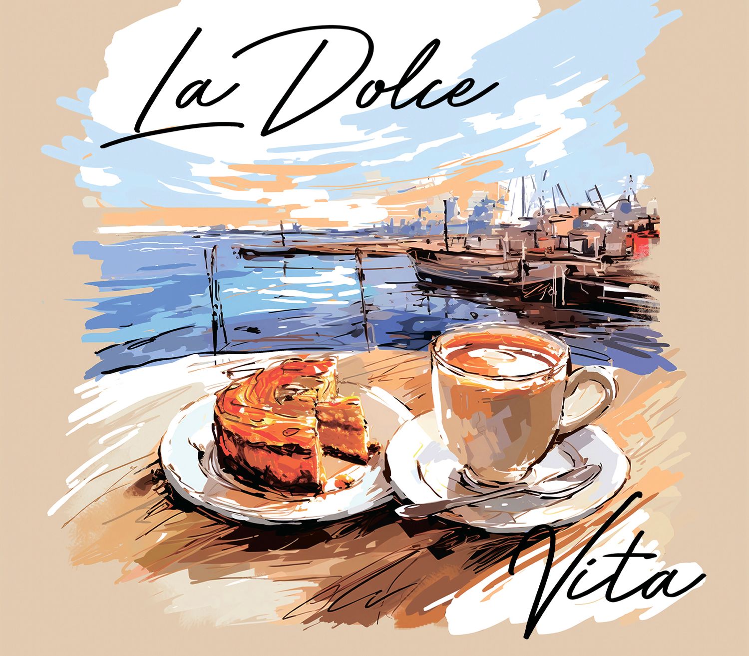 Картина на холсте DOLCE VITA, арт. 8233028, размер 30*30 см