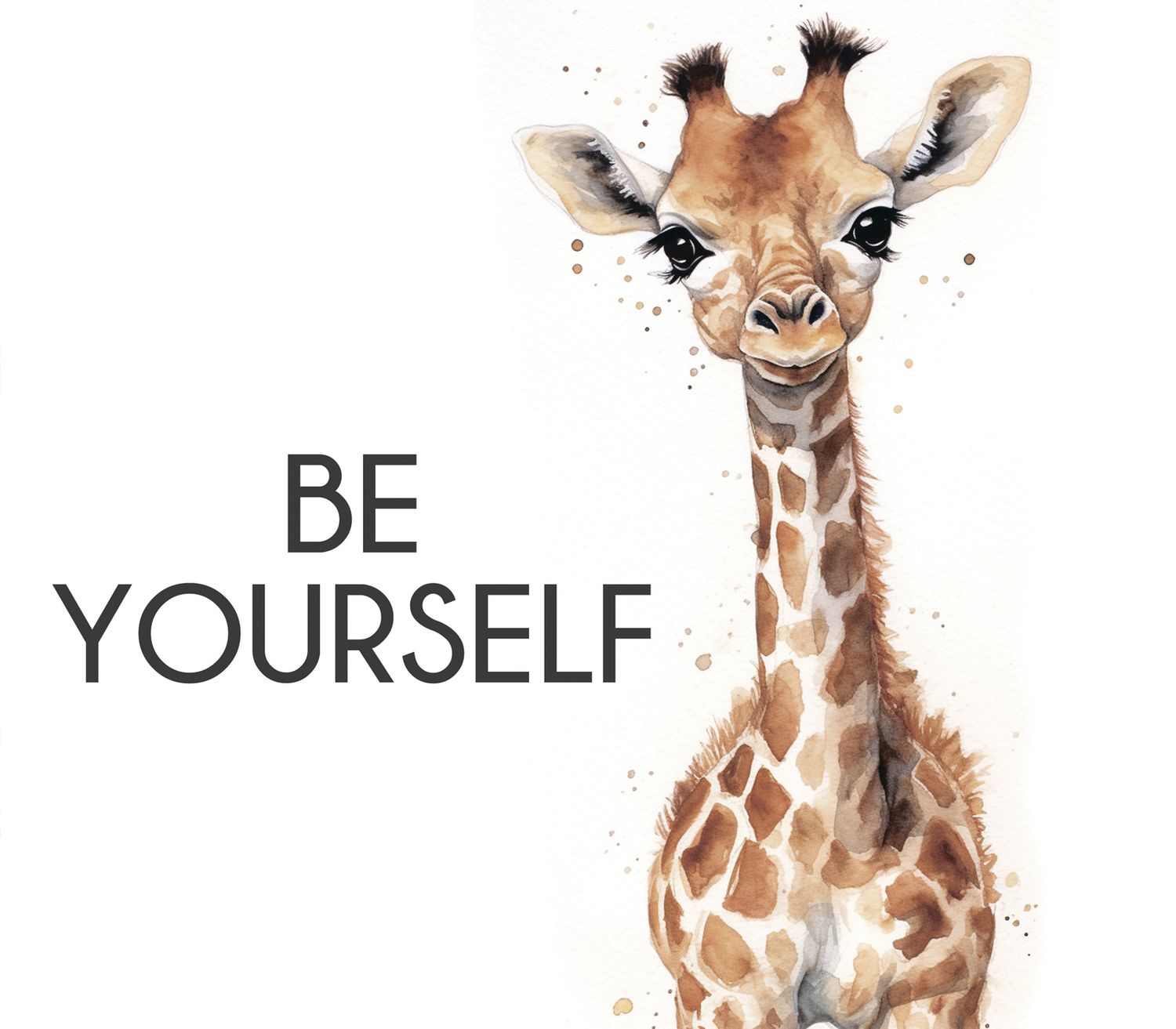 Картина на холсте BE YOURSELF, арт.8233032, размер 30*30 см