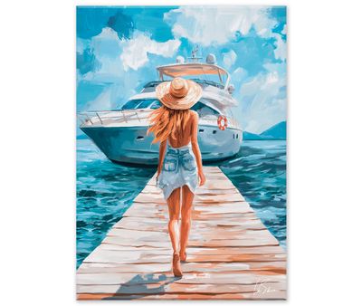 Картина на холсте FOLLOW ME, арт.8257063, размер 50*70 см