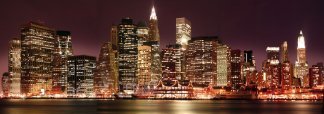 Огни города. Фотообои. Размер:  388х136 см.