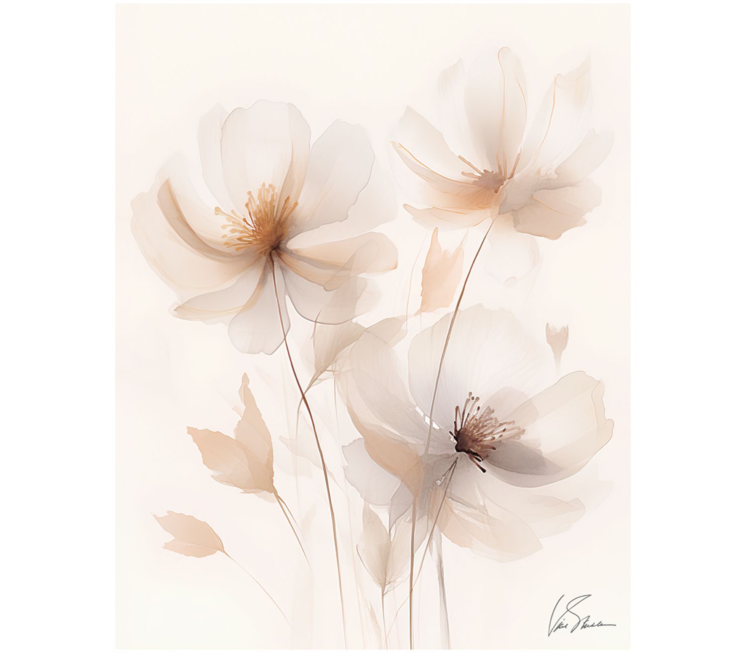 Картина на холсте FLOWERS, арт. 8246057, размер 40*50 см