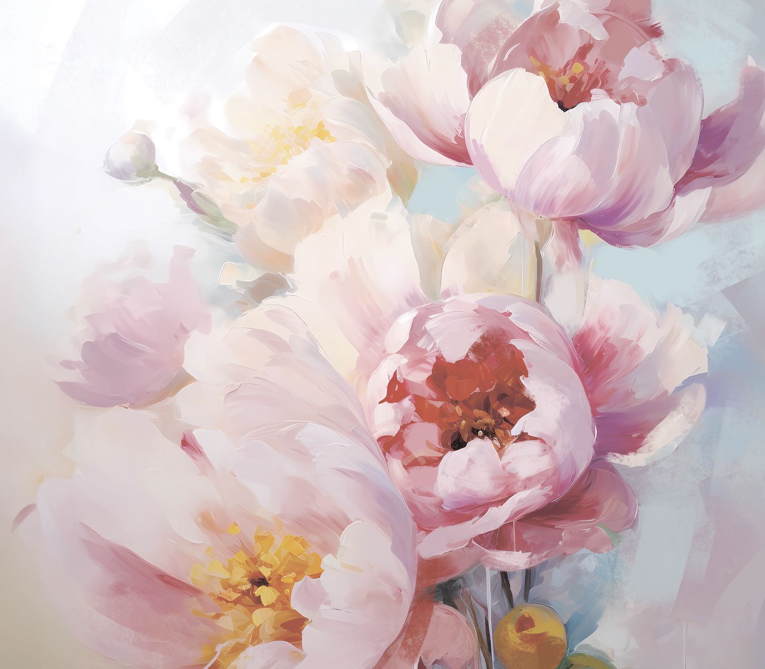 Картина на стекле PEONIA,                                                            арт.8145010, размер 40*50 см