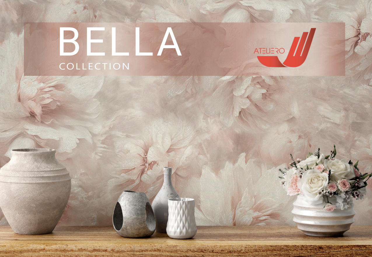 Bella . Артикул: 58869х, 58870х.                                                         Винил горячего тиснения на флизелиновой основе. Размер: 1,06 х 10,05м