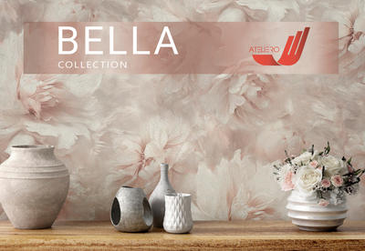 Bella . Артикул: 58869х, 58870х.                                                         Винил горячего тиснения на флизелиновой основе. Размер: 1,06 х 10,05м
