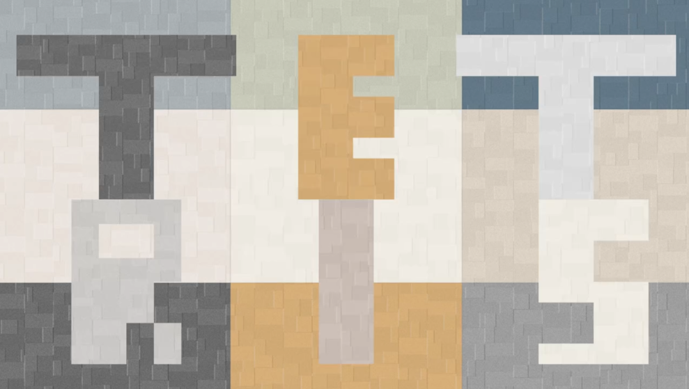 TETRIS.                                                                                                Артикул: 58939х, 58940х.  Винил горячего тиснения на флизелиновой основе. Размер: 1,06 х 10,05м