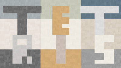 TETRIS.                                                                                                Артикул: 58939х, 58940х.  Винил горячего тиснения на флизелиновой основе. Размер: 1,06 х 10,05м