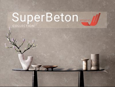 SuperBeton.   Артикул: 58964х.      Винил горячего тиснения на флизелиновой основе.   Размер: 1,06 х 10,05м