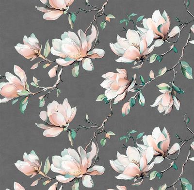 MAGNOLIA.                                                                                                Артикул: 58510х, 58511х.  Винил горячего тиснения на флизелиновой основе. Размер: 1,06 х 10,05м