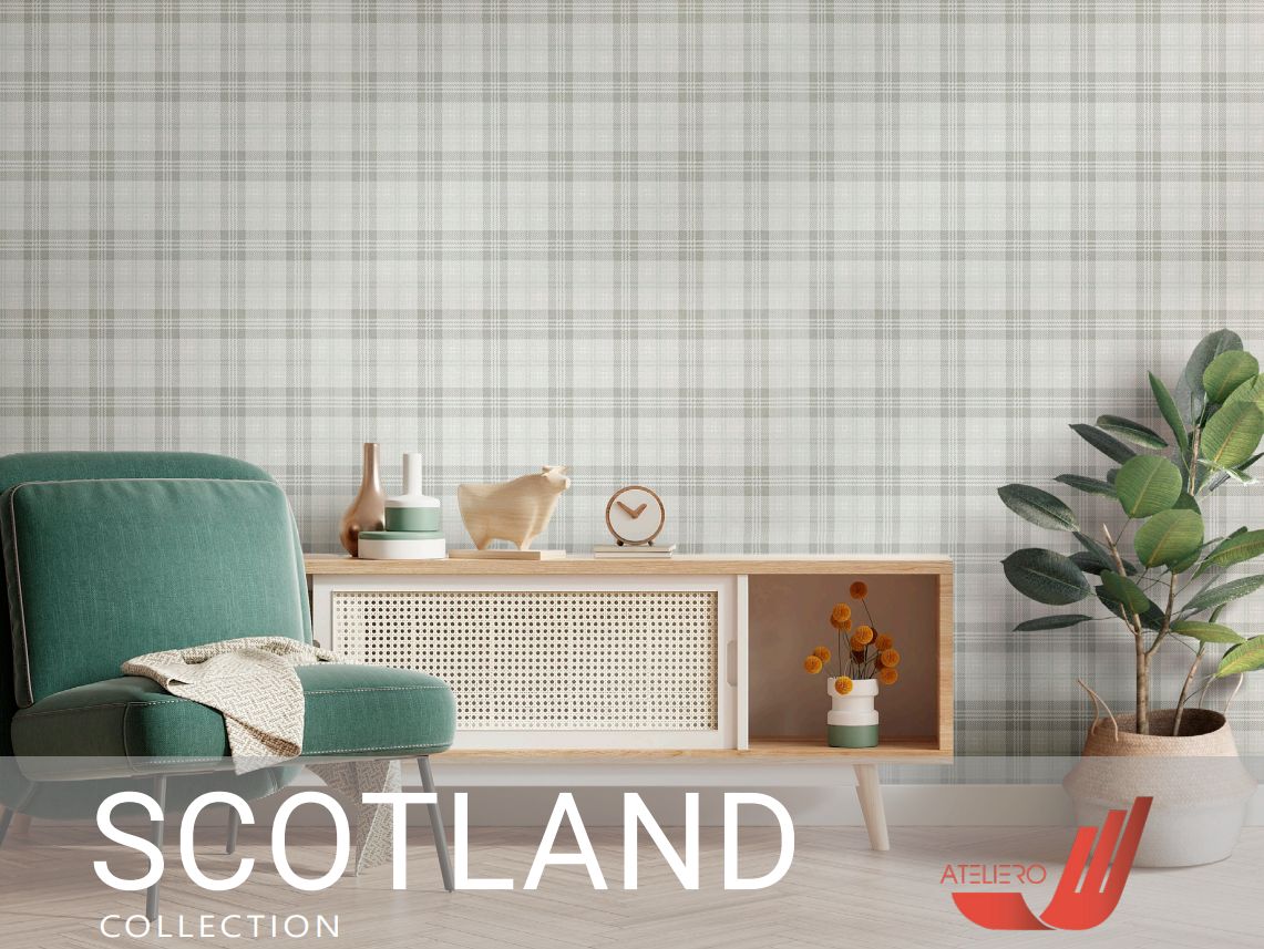 Scotland. Артикул: 58973х, 58974х. Винил горячего тиснения на флизелиновой основе. Размер: 1,06 х 10,05м