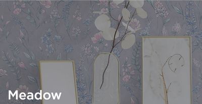 Meadow. Артикул: 7326-ххх, 7327-ххх. Винил горячего тиснения на флизелиновой основе. Размер: 1,06 х 10,05м.