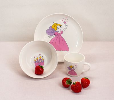 Подарочный набор детской фарфоровой посуды PRINCESS