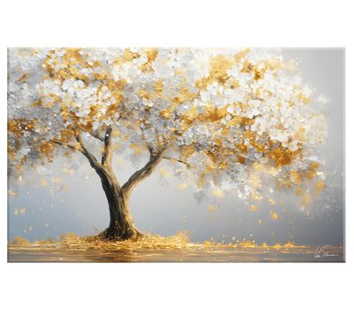 Картина на холсте GOLDEN TREE арт.8271139, размер 110*70 см