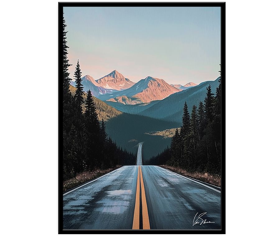 Картина на холсте в раме THE ROAD арт.8257083, размер 50*70 см