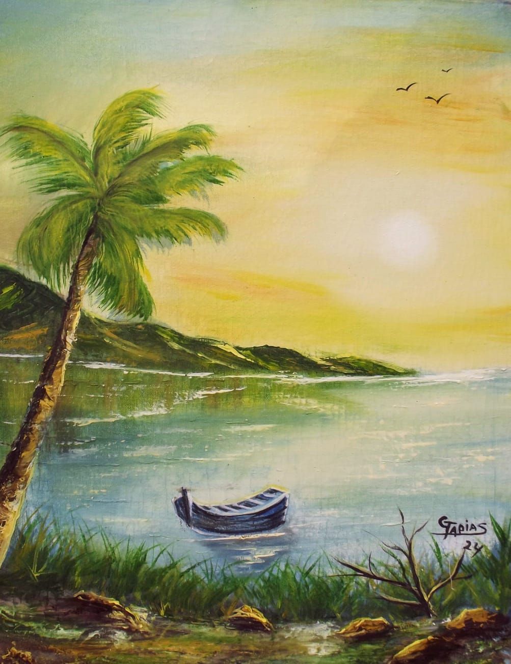 Sunset Serenity of the Colombian Coast