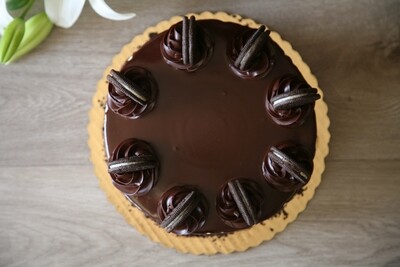 Chocolate Mocha Peanut Butter Oreo Cake