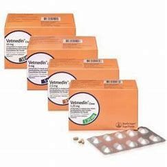 Vetmedin Chewable Tablets (50) 1.25, 2.5, or 5 mg strength