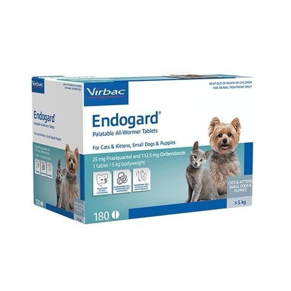 Endogard tablet for cat or dog- 1 tablet/ 5kg