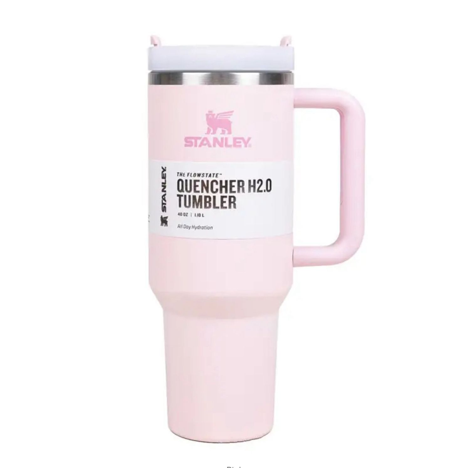 Stanley 30oz/40oz Tumbler With Lid and Straws Stainless Steel Coffee Tumbler with Handle Leak Proof Coffee Cup In The Color Pink