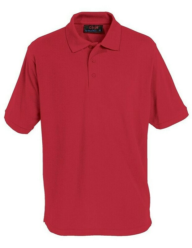 Pennine Way Red Polo shirt with School Logo