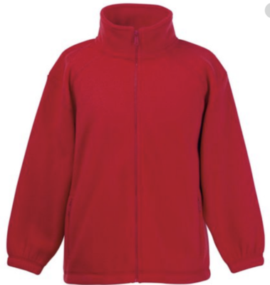 Repton Red Fleece with School Logo