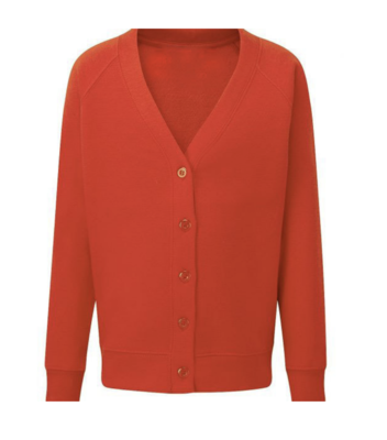 All Saints Rangemore Red Cardigan with School Logo