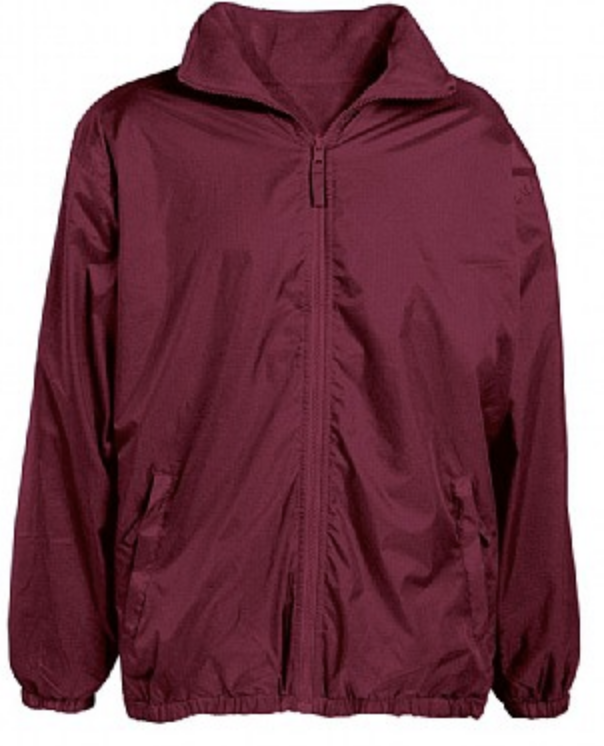Three Trees Burgundy Jacket with School Logo