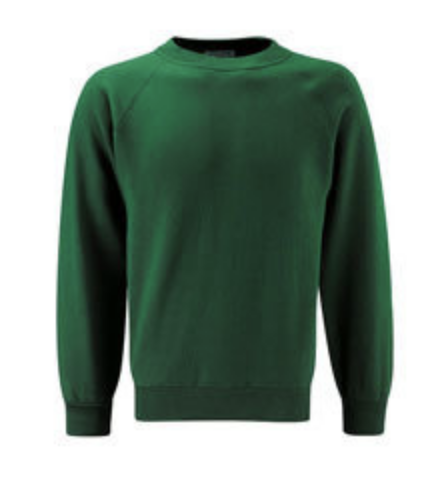 Fairmeadows Forest School Bottle Green Sweatshirt with Forest School Logo