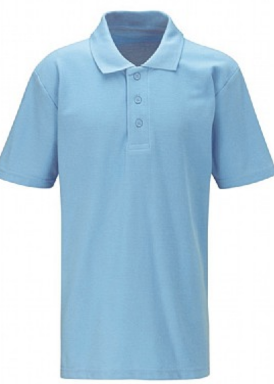 Ankermoor Sky Blue Polo with School Logo