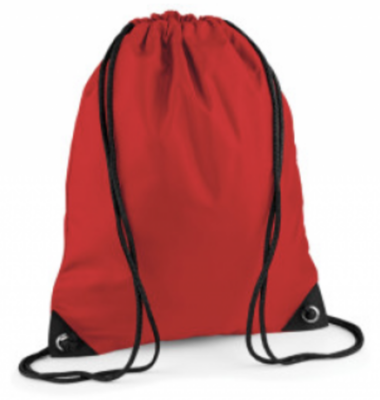 Anker Valley Red Gym Bag with School Logo