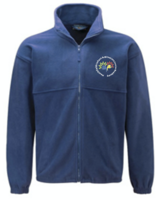 Heathfields Royal Blue Fleece with School Logo